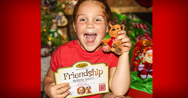Build-A-Bear Baby Reindeer with Certificate and Online Story